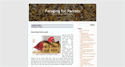 Desktop Screenshot of foragingforparrots.com