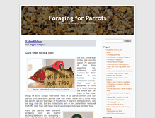 Tablet Screenshot of foragingforparrots.com